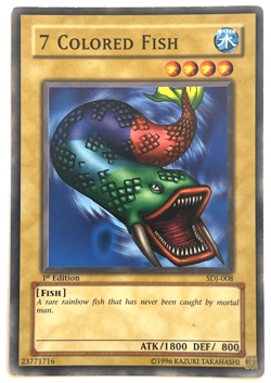 YuGiOh! - 7 Colored Fish - SDJ-008 - 1st Edition - Common - Image 1