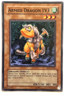 YuGiOh! - Armed Dragon LV3 - SD1-EN005 - Unlimited - Common - Image 1