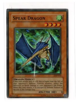 Yugioh! TCG Spear Dragon LOD-035 Super Rare Unlimited - NM - Image 1
