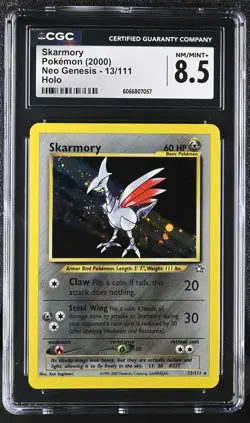CGC 8.5 Skarmory 2000 Neo Genesis 13/111 Holo Pokemon Card - Image 1