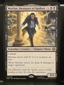 Morlun, Devourer of Spiders #59 NM/M MTG Spiderman Magic Card Black Rare - Image 1