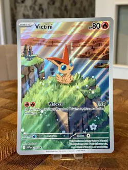 Pokemon Victini SVP #208 Black Star Jumbo Promo Card Black & White Collection NM - Image 1