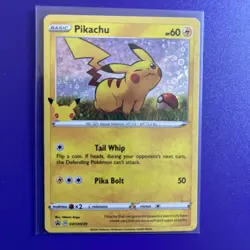 Pokemon TCG Pikachu SWSH039 Sword & Shield Black Star Cosmos Holo Promo Card - Image 2