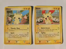 Pop Series 1 - Plusle 13/17 & Minun 12/17 - Pokemon TCG Card - Image 1