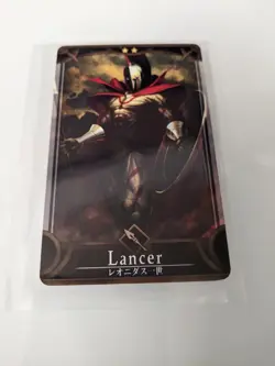 FGO Fate Grand Order Arcade Lancer Leonidas 1st Ascension Mint Card - Image 1