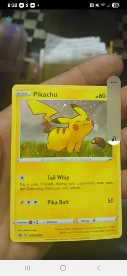Pikachu SWSH039 Darkness Ablaze Black Star PROMO COSMOS HOLO card 2020 Pokemon - Image 1