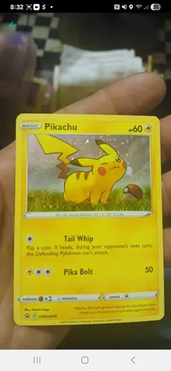 Pikachu SWSH039 Darkness Ablaze Black Star PROMO COSMOS HOLO card 2020 Pokemon - Image 3