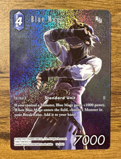 Final Fantasy Opus 14 XIV Blue Mage 14-096C Full Art *FOIL* Trading Card FF11 - Image 1
