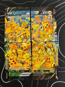 Pikachu V-Union [Set of 4] SWSH: Sword & Shield Promo Cards Holo - Image 1