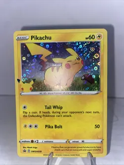 Pikachu 25th Anniversary Card SWSH039 HOLO Promo Pokemon - Image 1