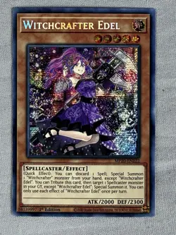 Yu-Gi-Oh Card - MP20-EN222 - WITCHCRAFTER EDEL (secret rare holo) - NM/Mint - Image 1