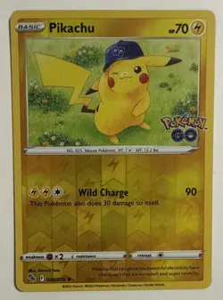 Pikachu 028/078 Pokemon Go Card Rare Reverse Holo New 2022 Near Mint/Mint - Image 1