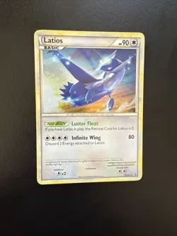 FREE SHIPPING Pokemon Card Latios (HGSS Promo 11) Cosmos Holo Lightly Played - Image 1