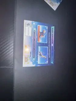 SHINY MIRAIDON SHINY KORAIDON CODE CARD UNSCRATCHED text 2546691830 - Image 2