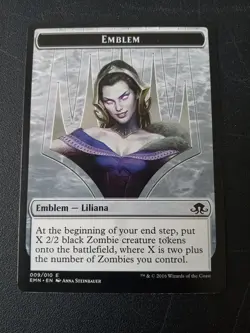 Liliana Emblem Token Eldritch Moon Magic the Gathering Token Card MTG - Image 1