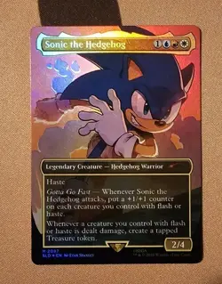 MTG Sonic the Hedgehog (Rainbow Foil) x1 NM from Secret Lair Drop Series - Image 1