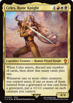Celes, Rune Knight (Surge Foil) FINAL FANTASY Commander - Near Mint Foil - Image 1