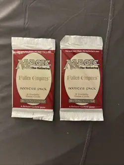 2 sealed Wizards of the Coast Magic the Gathering: Fallen Empires Booster Packs - Image 1