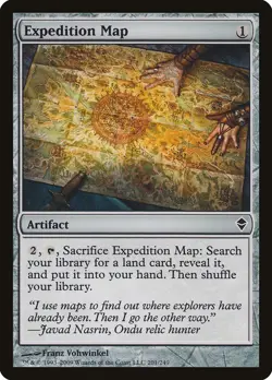 MTG Magic the Gathering 1x SP Expedition Map - Zendikar x1 - Image 1