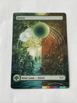 ALTERED/HAND-PAINTED FOREST - MTG Magic the Gathering - Image 1