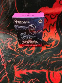 Sdcc 2025 Magic The Gathering MTG Marvel Spider-Man Venom Black Welcome Deck MTG - Image 1