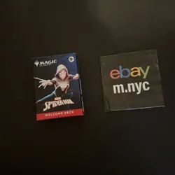 Magic the Gathering Spiderman Welcome Gwen Stacy Deck Black Disney NYC New - Image 2