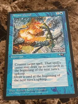 ARCANE DENIAL Magic the Gathering MTG Alliances HP - Image 1