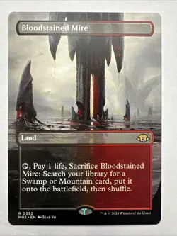 Bloodstained Mire (Borderless) Modern Horizons 3 Regular NM - Image 1