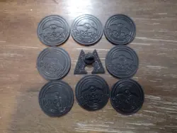 Lot of 8x Rare VINTAGE Pokemon Coins + Team Magma Pin! - Image 5