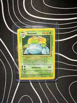 Pokemon TCG Venusaur Base Set 15/102 Holo Unlimited Holo Rare - Image 1