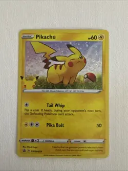 Pikachu SWSH039 Holo Pokemon 2020 General Mills Promo NM - Image 1