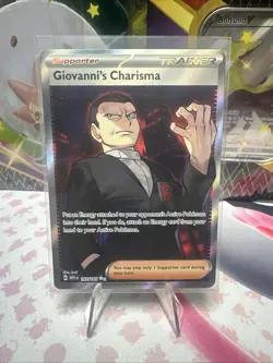 Pokemon TCG Giovanni's Charisma Scarlet & Violet-151 197/165 Holo Ultra Rare W75 - Image 1