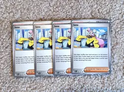 Trainer Iono 080/091 Playset (4x) Scarlet and Violet Paldean Fates Pokemon TCG - Image 1