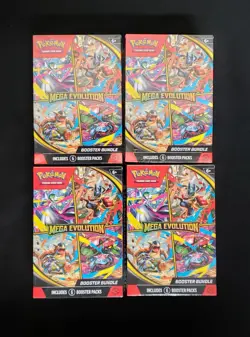 Pokemon Mega Evolutions Booster Bundle Lot of 4 - Image 1