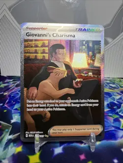 Pokemon TCG: Scarlet & Violet 151 Giovanni's Charisma 204/165 SIR NM - Image 1