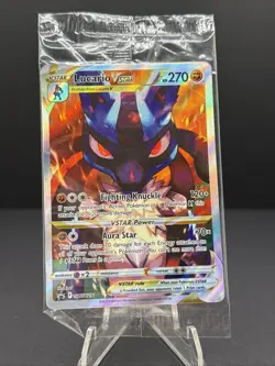 SEALED Pokemon Lucario VSTAR SWSH291 Crown Zenith Holo Black Star Promo NM - Image 1