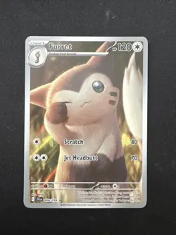 Furret 168/159 Journey Together 2025 Illustration NM Condition Art Rare Pokemon - Image 1