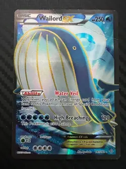 Pokemon TCG Wailord EX Full Art 147/160 XY-Primal Clash Holo DMG - Image 1