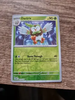 Pokemon TCG Dartrix SV03: Obsidian Flames 014/197 Reverse Holo Uncommon - Image 1