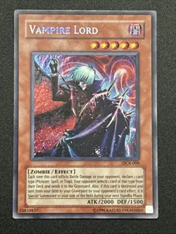 Vampire Lord DCR-000 Dark Crisis-Unlimited Edition Secret Rare VLP - Image 1