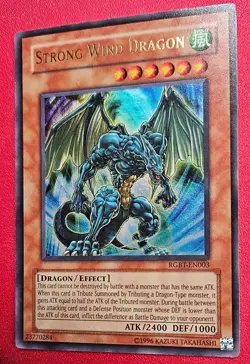 1x Yu-Gi-Oh! Strong Wind Dragon - RGBT-EN003 - Ultra Rare - Unlimited Ed - NM - Image 1