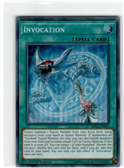 Yu-Gi-Oh! Invocation Super Rare SHVI-EN043 Moderately Played 1st Edition - Image 1