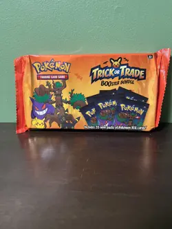 Pokemon 2024 Trick or Trade Booster Bundle New 35 Mini Packs Trading Cards - Image 1