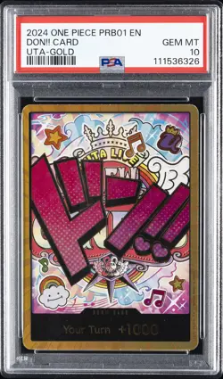 2024 ONE PIECE PRB01-PREM BOOSTER -ONE PIECE CARD THE BEST- DON!! CARD PSA 10 - Image 1
