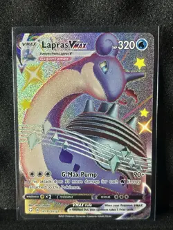 Lapras VMAX SV111/SV122 Full Art Shiny Pokemon Card Shining Fates - Image 1