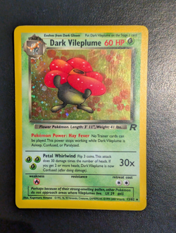 Pokemon Card - Dark Vileplume Holo 13/82 - English Team Rocket Set - Vintage - Image 1