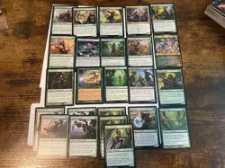 MTG Elf Tribal Lot 24 Cards Magic the Gathering Commander EDH Green Creatures - Image 1