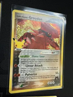 Pokemon Card Lot 6 Cards Kyogre And Groundon Holo Rares / 25th Celebrations - Image 3