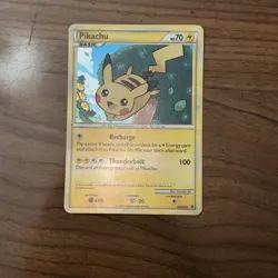 Pikachu HGSS03 Black Star Promo Holo Rare Pokemon Card - Image 1