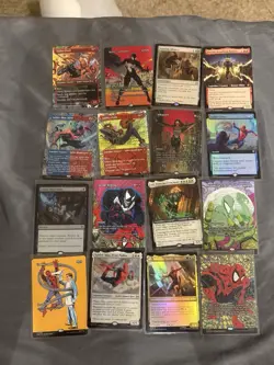 MTG Magic The Gathering Spiderman Card Lot Foil & Regular Mythical And Rare Lol - Image 2